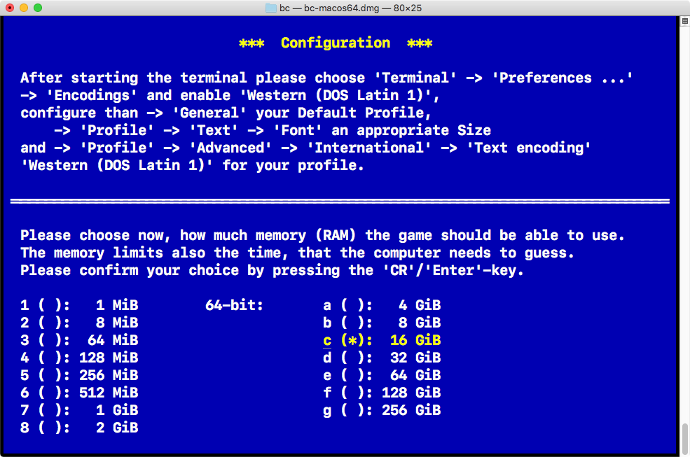 macOS configuration